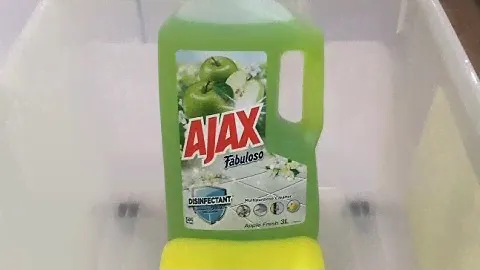 ASMR SPONGE SQUEEZING - Ajax Series: Ajax Fabuloso Apple Fresh Multipurpose Cleaner 🍏✨