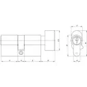 Цилиндровый механизм AJAX AZ102/90 mm (35+10+45), CP 44569