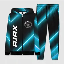 Спортивный костюм Ajax неоновые лампы Женский На молнии 3D