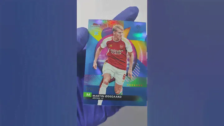 Topps - Finest UEFA Club Competitions 2024 - Martin Ødegaard - Arsenal FC (Numbered 077/150) Card