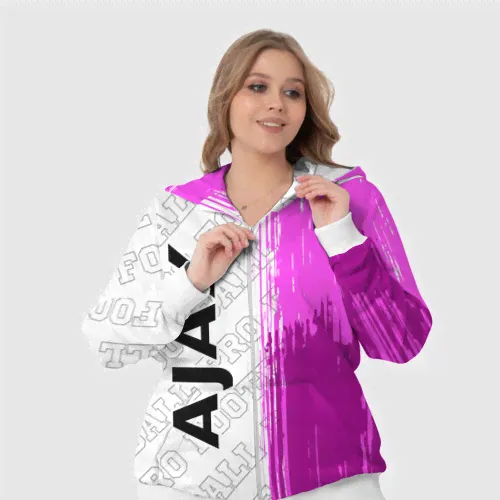 Спортивный костюм Ajax pro football по-вертикали Женский На молнии 3D