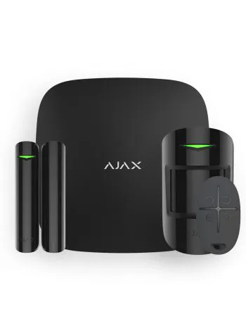 Ajax StarterKit Plus (черный) комплект смарт-сигнализации с Hub Plus