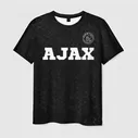 Футболка Ajax sport на темном фоне посередине