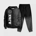 Спортивный костюм Ajax sport на темном фоне по-вертикали Детский На молнии 3D