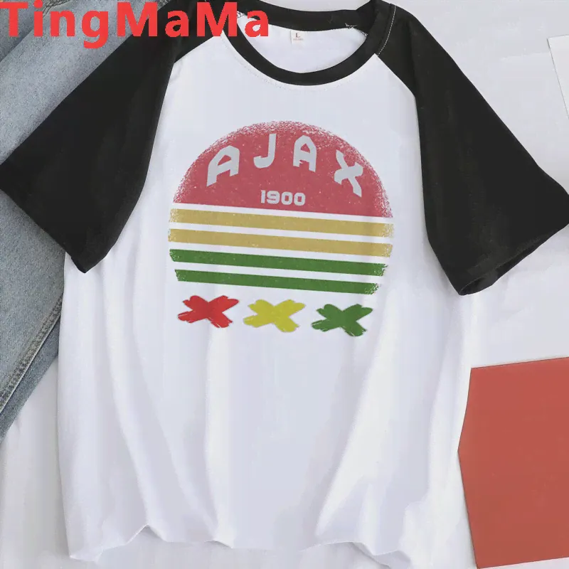 Футболка Ajax Bob Marley мужская с мультяшным принтом, милый топ в стиле хип-хоп, уличная одежда унисекс, графические футболки в стиле Харадзюку, на... (art.: 3920bd2b56521)-2