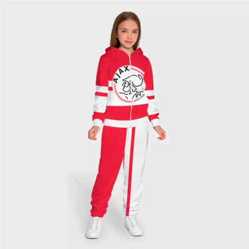 Спортивный костюм Ajax Amsterdam Детский На молнии 3D-0