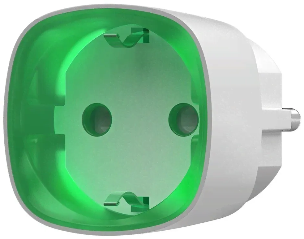 Ajax Socket white (белый) Радиоуправляемая умная розетка со счетчиком энергопотребления-0