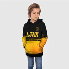 Толстовка Ajax - gold gradient посередине Детская 3D