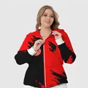 Спортивный костюм Ajax sport color red Женский На молнии 3D