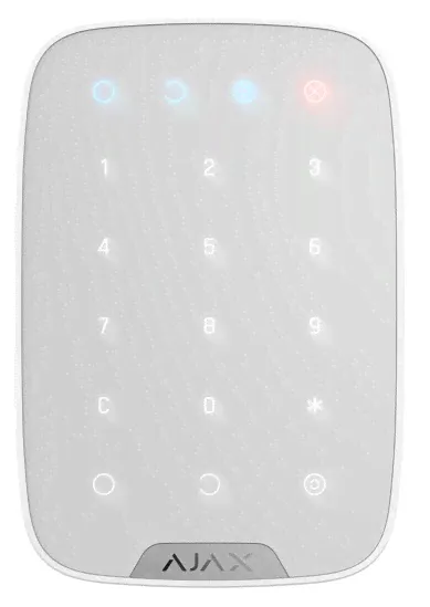 AJAX 8706.12.WH1 беспроводная сенсорная клавиатура KeyPad белый