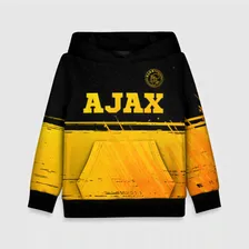 Толстовка Ajax - gold gradient посередине Детская 3D