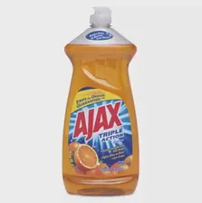 Жидкое моющее средство Ajax Triple Action для посуды Оранжевый запах 9 бутылок (CPC44678CT)