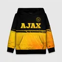 Толстовка Ajax - gold gradient посередине Детская 3D