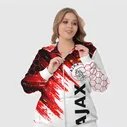 Спортивный костюм FC Ajax Amsterdam ФК Аякс Женский На молнии 3D