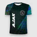 Футболка Ajax glitch blue