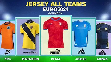Display All 24 Teams Jersey Kits UEFA UERO GERMANY 2024