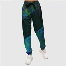 Костюм Ajax glitch blue Женский Толстовка и штаны 3D