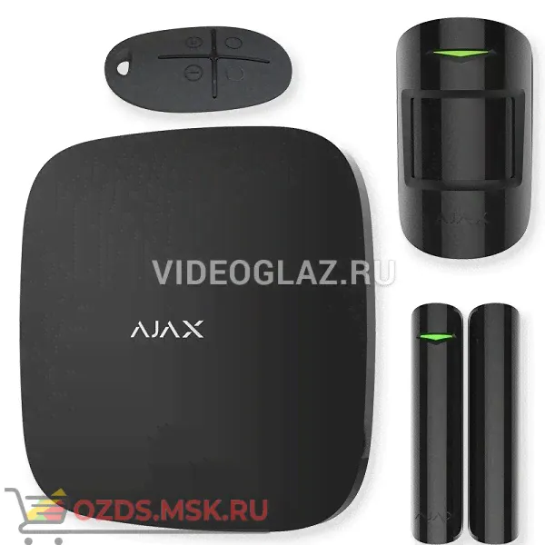 Ajax StarterKit Plus(black): Комплект беспроводной GSM-сигнализации