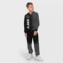 Спортивный костюм Ajax sport на темном фоне по-вертикали Детский На молнии 3D