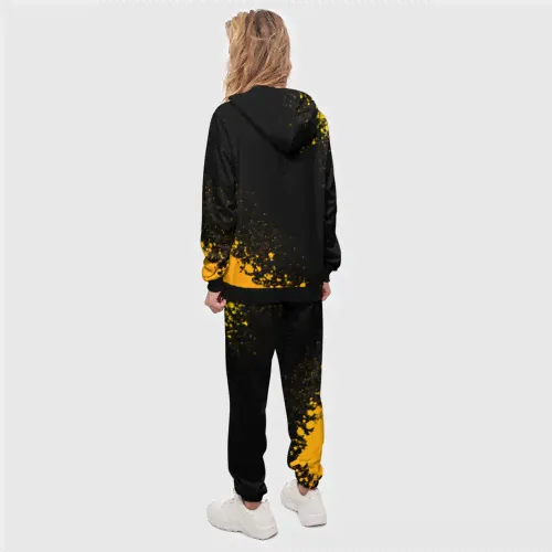 Костюм Ajax - gold gradient вертикально Женский Толстовка и штаны 3D