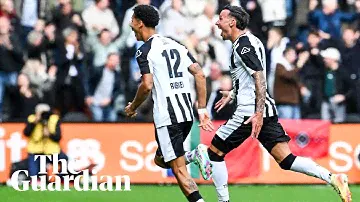 Heracles' Mario Engels scores incredible goal from halfway line against Ajax