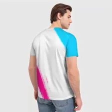 Футболка Ajax neon gradient style вертикально