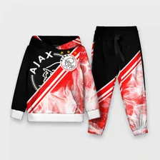 Костюм FC Ajax Amsterdam ФК Аякс Детский Толстовка и штаны 3D