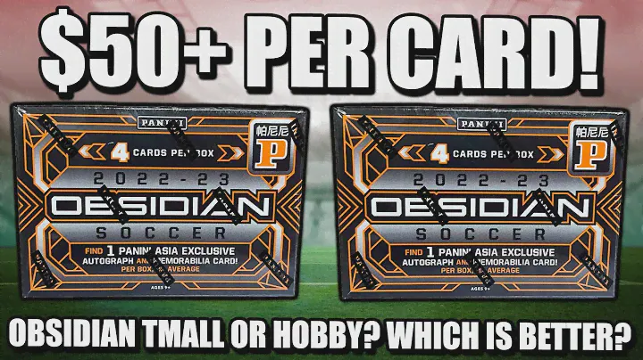 4 CARDS FOR $200+ | Are 2022-23 Obsidian Tmall Soccer Worth it?