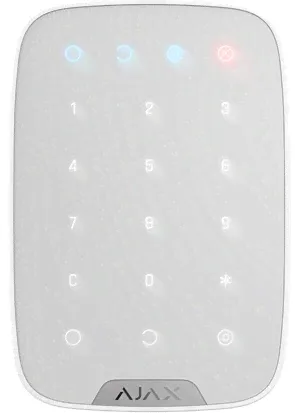 Датчики и переферийное оборудование AJAX Ajax KeyPad white (белый) Беспроводная сенсорная клавиатура-0