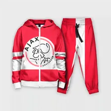 Спортивный костюм Ajax Amsterdam Детский На молнии 3D