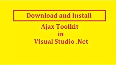 How to Download and Install Ajax Toolkit Control in Asp.Net C# | Hindi | Free Online Learning Class