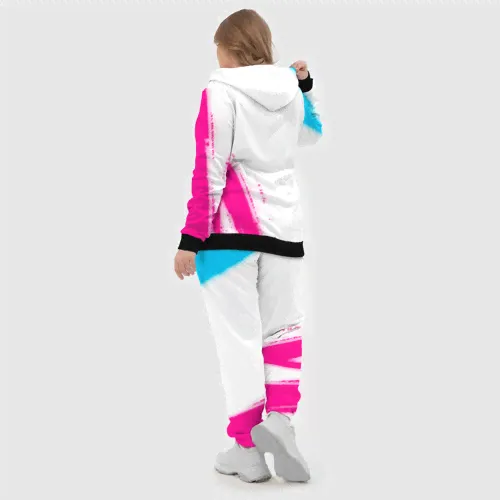 Спортивный костюм Ajax neon gradient style вертикально