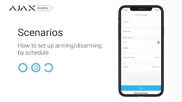 Scenarios: How to set up arming/disarming by schedule