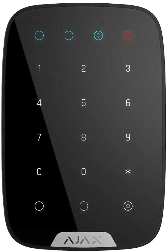 Клавиатура Ajax KeyPad Black сенсорная-0