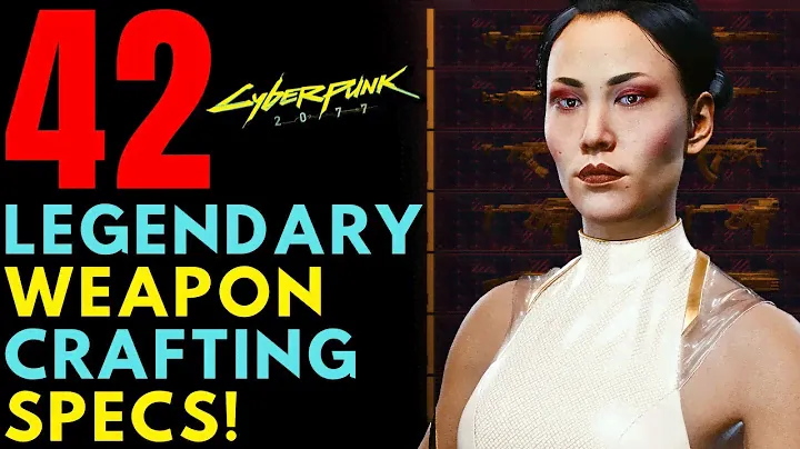 Cyberpunk 2077 - 42 LEGENDARY / TIER 5 WEAPON CRAFTING SPECS! | Update 2.02 (Locations & Guide)