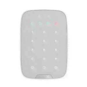 Ajax KeyPad Plus White Беспроводная клавиатура с сенсорными кнопками-0