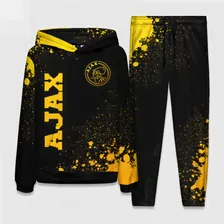 Костюм Ajax - gold gradient вертикально Женский Толстовка и штаны 3D