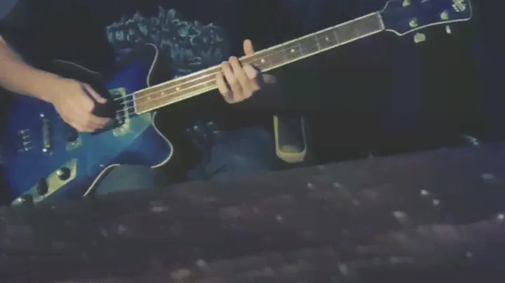 Jolana Rubin Bass with soviet flatwound strings(The Less I Know The Better - Tame Impala)