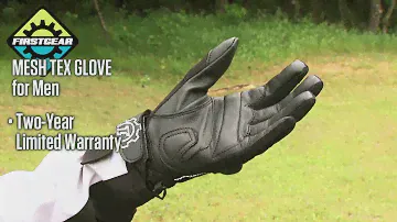 Firstgear Black Men's Mesh-Tex Gloves - Available at J&P Cycles