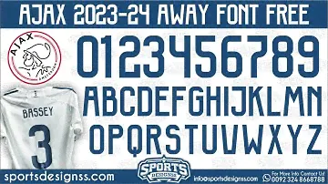 AFC Ajax 2024 Football Font Free Download by Sports Designss