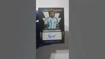 Panini - Obsidian Soccer 2023 - Juan Sebastian Veron - Argentina- Autographs (Numbered 037/199) Card