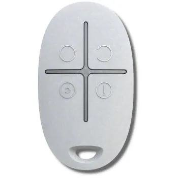 Ajax SpaceControl (white) Брелок 4-х кнопочный с обратной связью