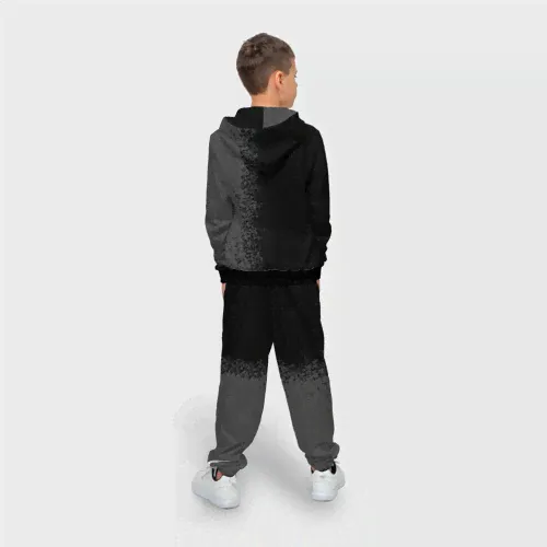 Спортивный костюм Ajax sport на темном фоне по-вертикали Детский На молнии 3D