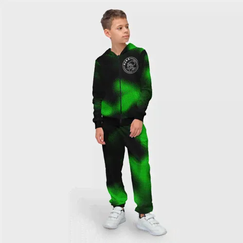 Спортивный костюм Ajax sport halftone Детский На молнии 3D-2
