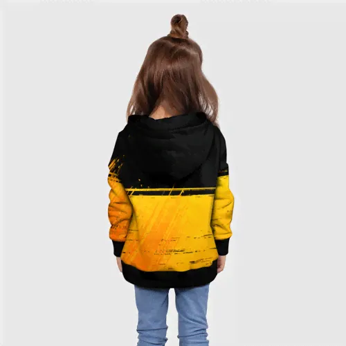 Толстовка Ajax - gold gradient посередине Детская 3D-3