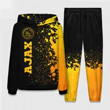Костюм Ajax - gold gradient по-вертикали Женский Толстовка и штаны 3D