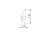 Демпфер настенный AJAX DSW-60 серый