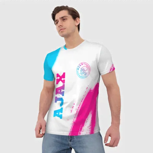 Футболка Ajax neon gradient style вертикально-4