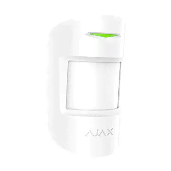 Ajax CombiProtect (white) извещатель оптико-электронный и поверхностный звуковой радиоканальный