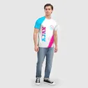 Футболка Ajax neon gradient style вертикально